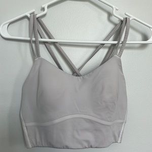 Lululemon Like a Cloud Longline Bra Gray Size 8